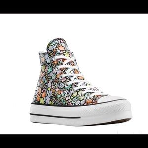 Platform floral converse